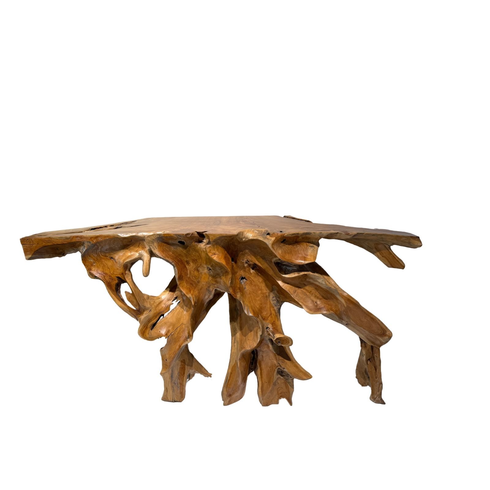 teak root console